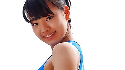 Blauer Badeanzug Asiatisch absolut nicht  sexi omi
